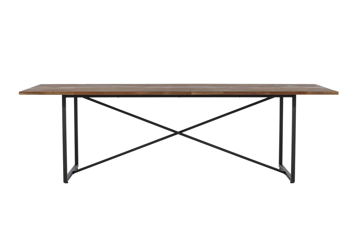 Padang spisebord - 250 × 100 cm - sort, natur - billede 14