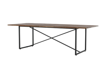 Padang spisebord - 250 × 100 cm - sort, natur - billede 15