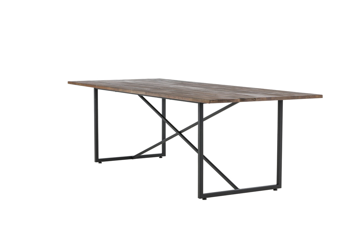 Padang spisebord - 250 × 100 cm - sort, natur - billede 16