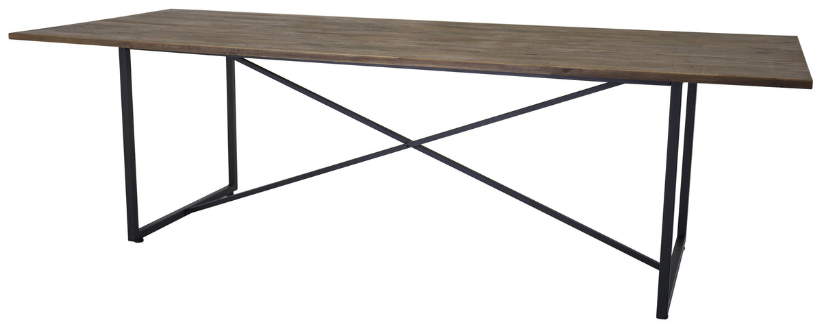Padang spisebord - 250 × 100 cm - sort, natur - billede 5