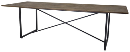 Padang spisebord - 250 × 100 cm - sort, natur - billede 5