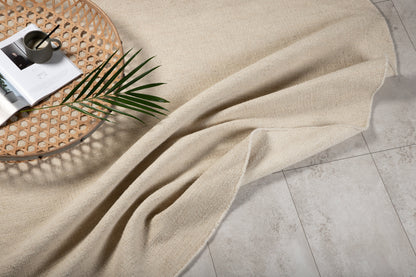 Jaipur gulvtæppe - Ø200 cm - beige - billede 5
