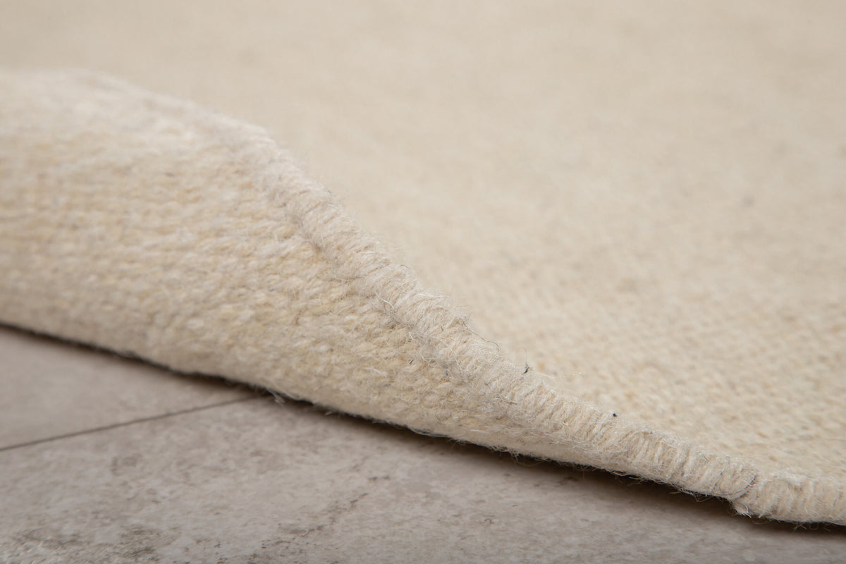 Jaipur gulvtæppe - Ø200 cm - beige - billede 6