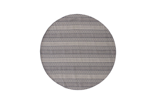 Sishu gulvtæppe - Ø200 cm - lysegrå - billede 1