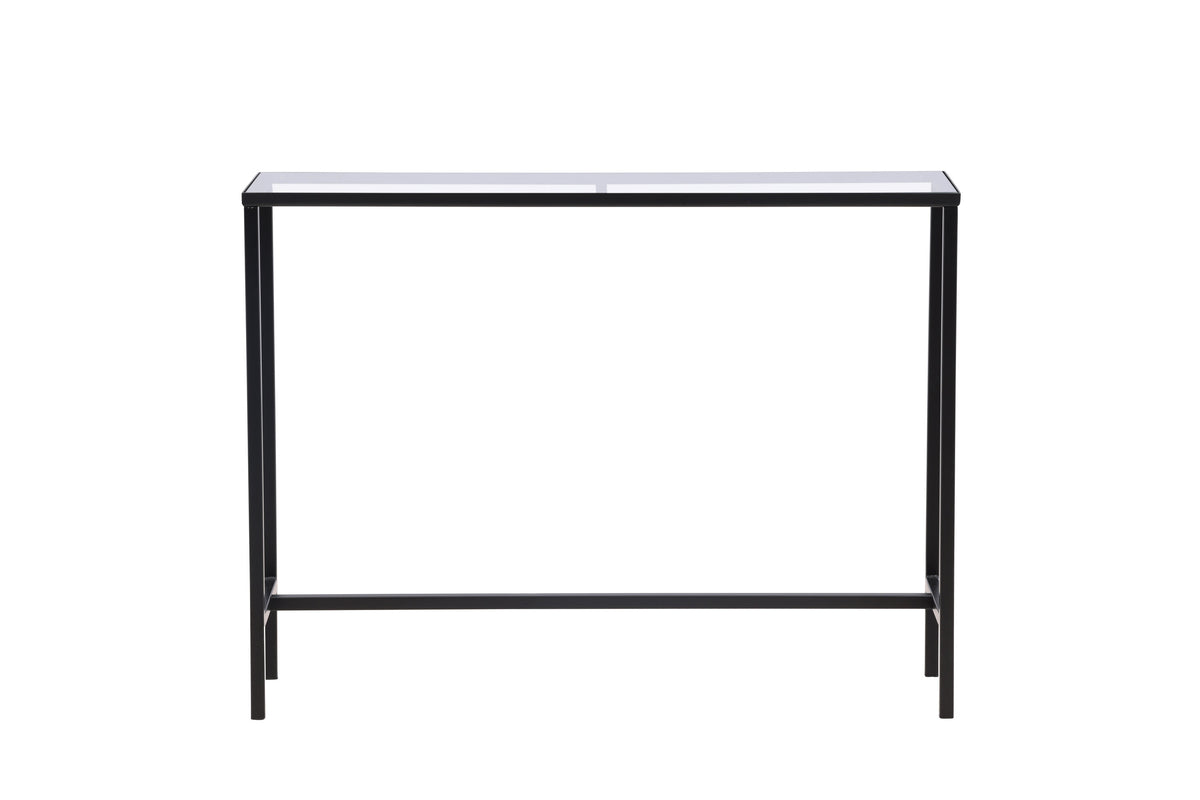 Dipp sidebord - 100 × 30 cm - sort, klar, transparent - billede 1