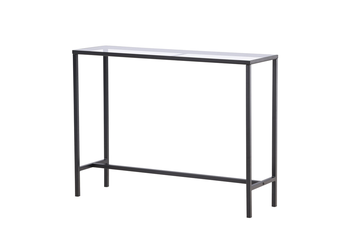 Dipp sidebord - 100 × 30 cm - sort, klar, transparent - billede 2