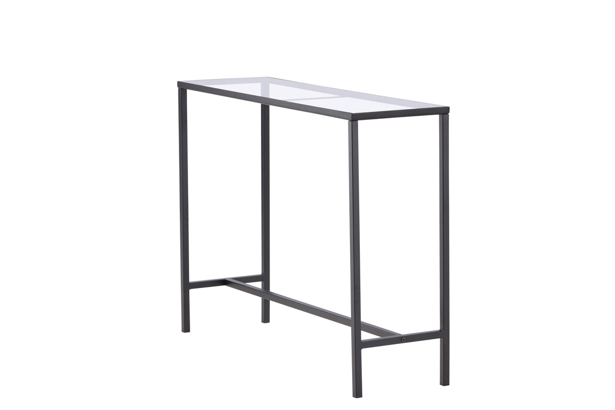 Dipp sidebord - 100 × 30 cm - sort, klar, transparent - billede 3