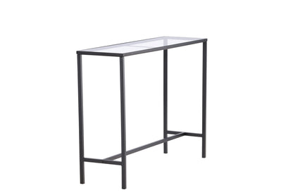 Dipp sidebord - 100 × 30 cm - sort, klar, transparent - billede 5