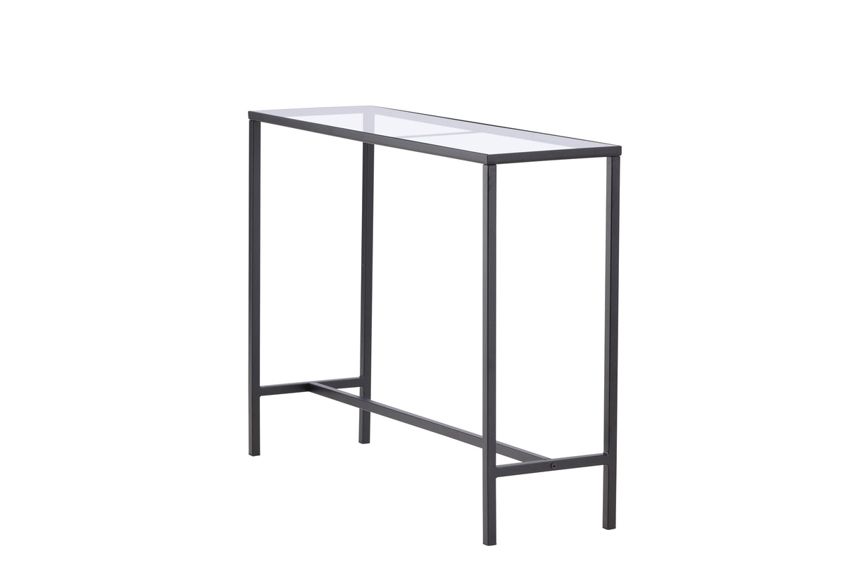 Dipp sidebord - 100 × 30 cm - sort, klar, transparent - billede 9