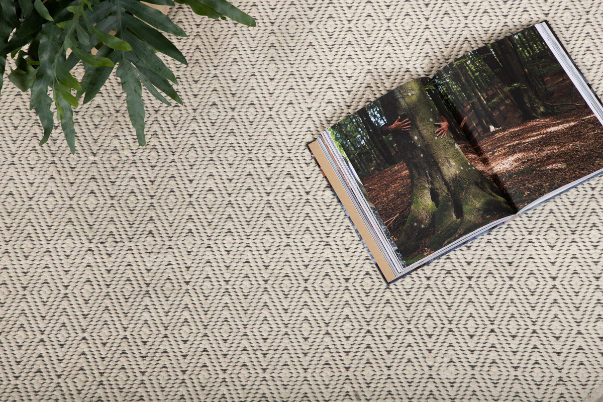 Julana gulvtæppe - Ø200 cm - beige - billede 4