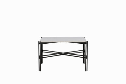 Razzia sofabord - 75 × 75 cm - sort, hvid - billede 1