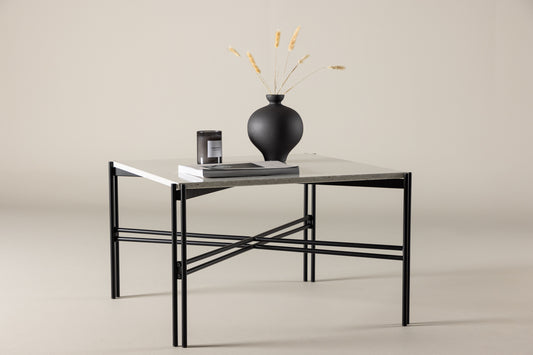 Razzia Sofabord 75 x 75 Hvid Terrazzo