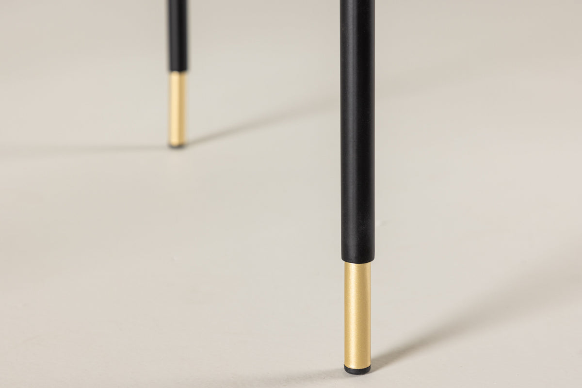 Bubbles sofabord - Ø98 cm - guld, klar - billede 18