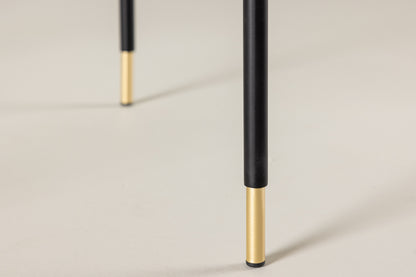 Bubbles sofabord - Ø98 cm - guld, klar - billede 18
