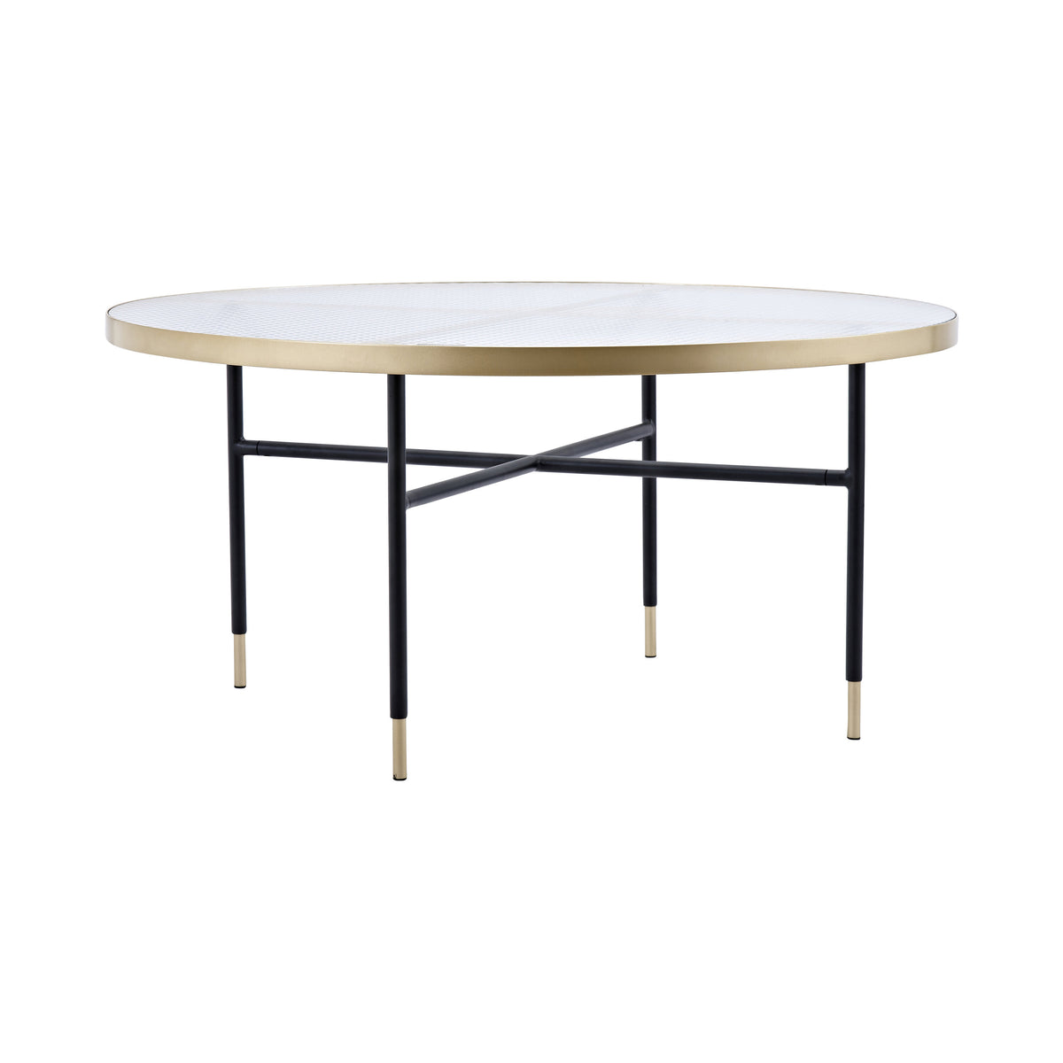 Bubbles sofabord - Ø98 cm - guld, klar - billede 20