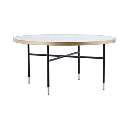Bubbles sofabord - Ø98 cm - guld, klar - billede 20