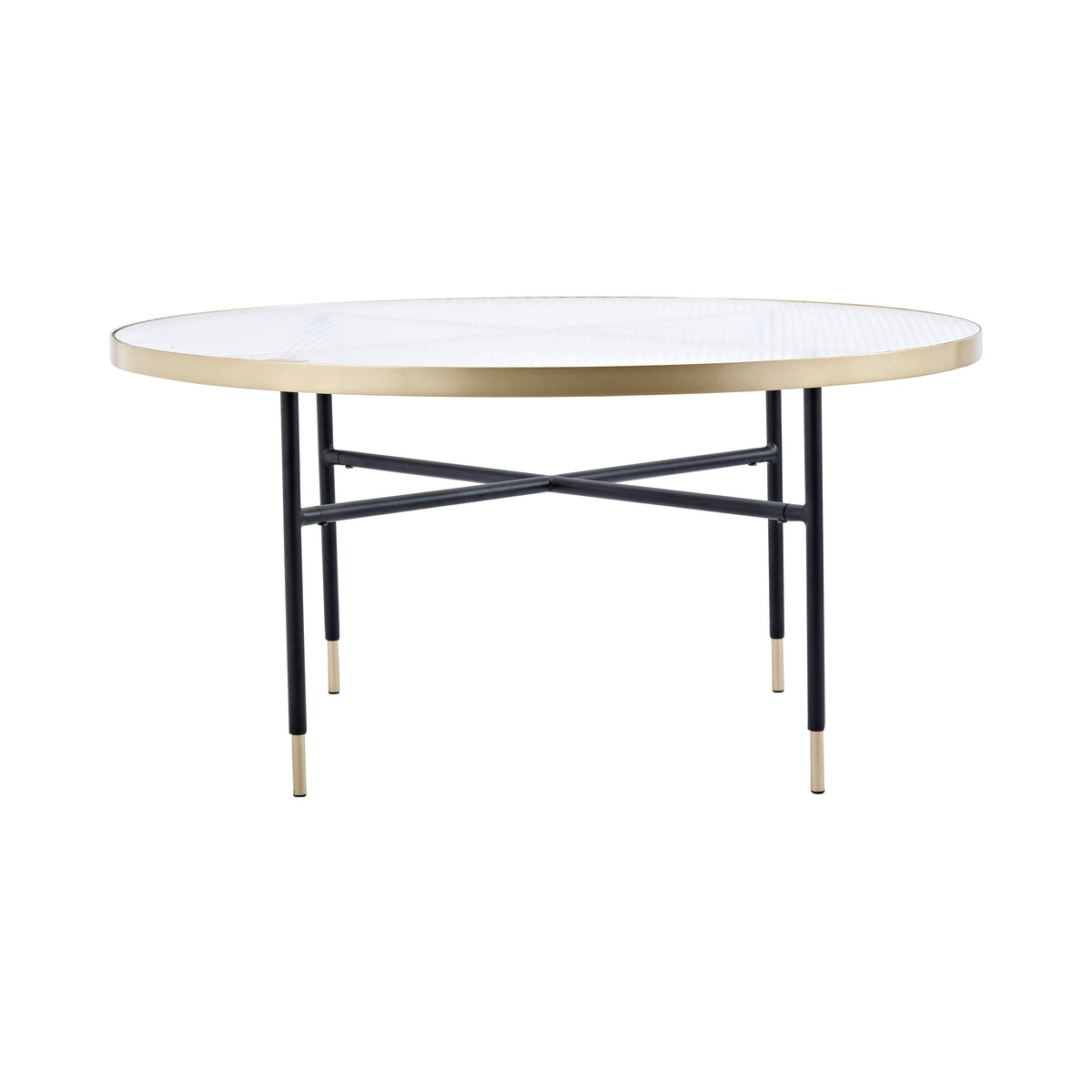 Bubbles sofabord - Ø98 cm - guld, klar - billede 21