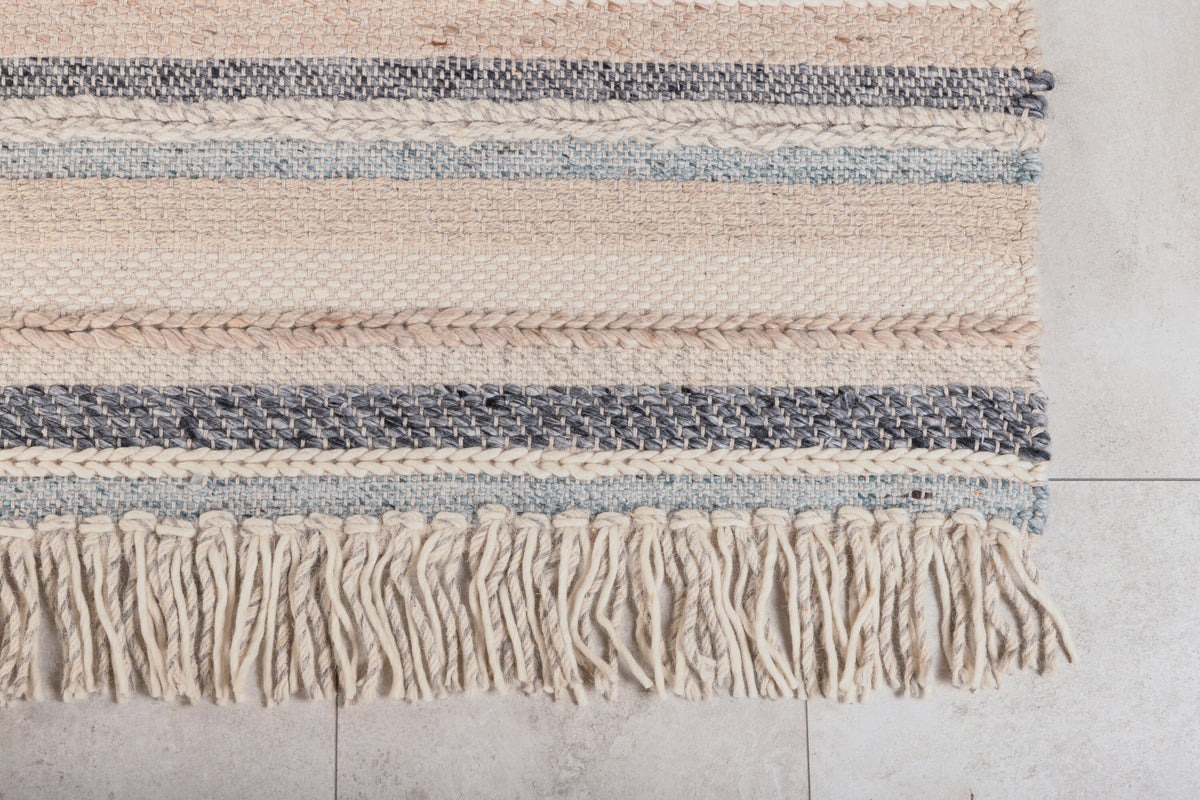 Gudha gulvtæppe - 300 × 200 cm - beige, blå - billede 6
