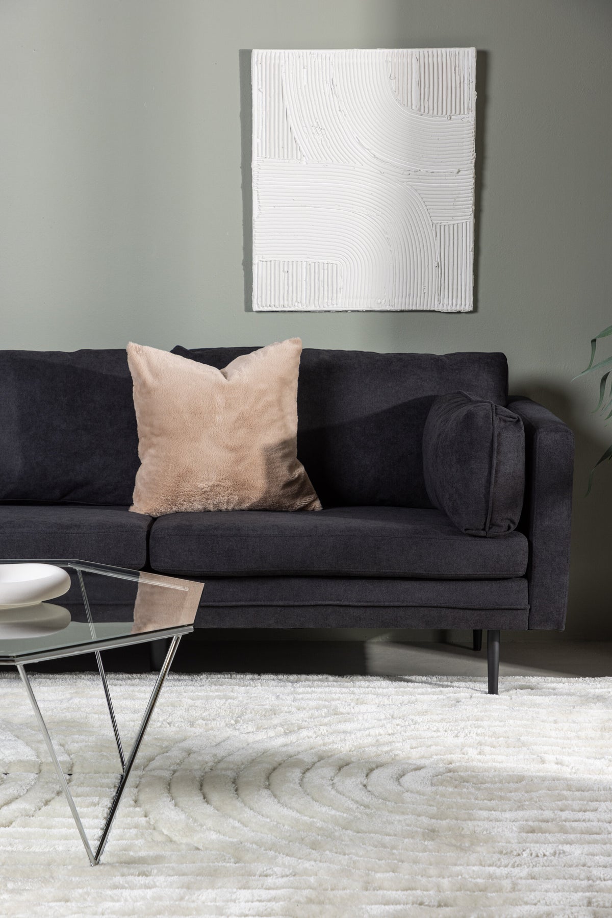 Boom 3-personers sofa - sort - billede 18