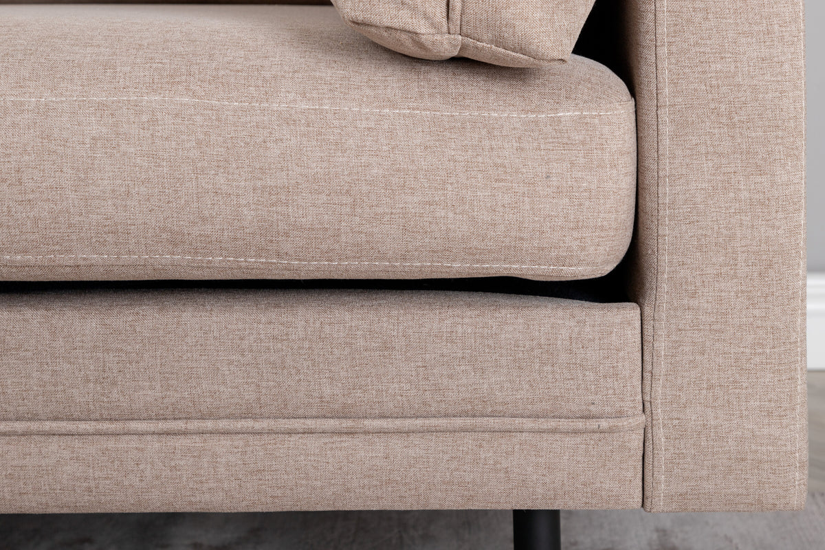 Boom 3-personers sofa - sort, brun - billede 14