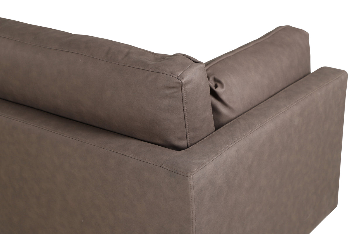 Boom 3-personers sofa - sort, brun - billede 8