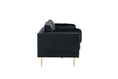 Boom 3-personers sofa - sort, guld - billede 17