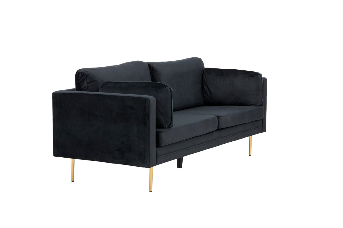 Boom 3-personers sofa - sort, guld - billede 18