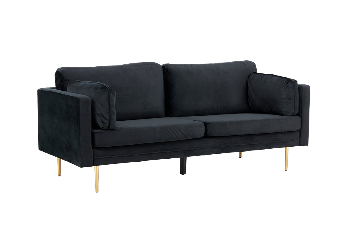 Boom 3-personers sofa - sort, guld - billede 19