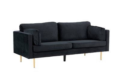 Boom 3-personers sofa - sort, guld - billede 19