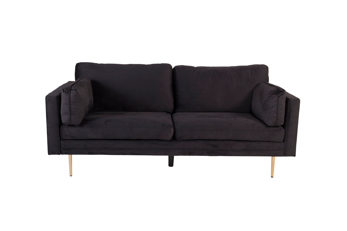 Boom 3-personers sofa - sort, guld - billede 1