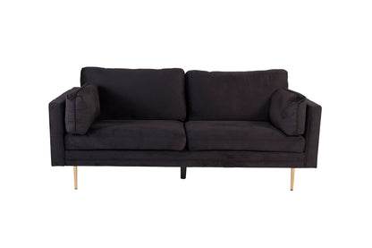 Boom 3-personers sofa - sort, guld - billede 1