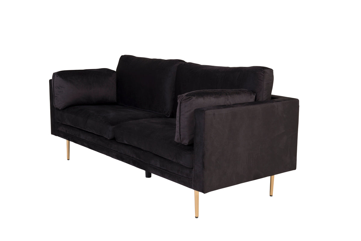 Boom 3-personers sofa - sort, guld - billede 5