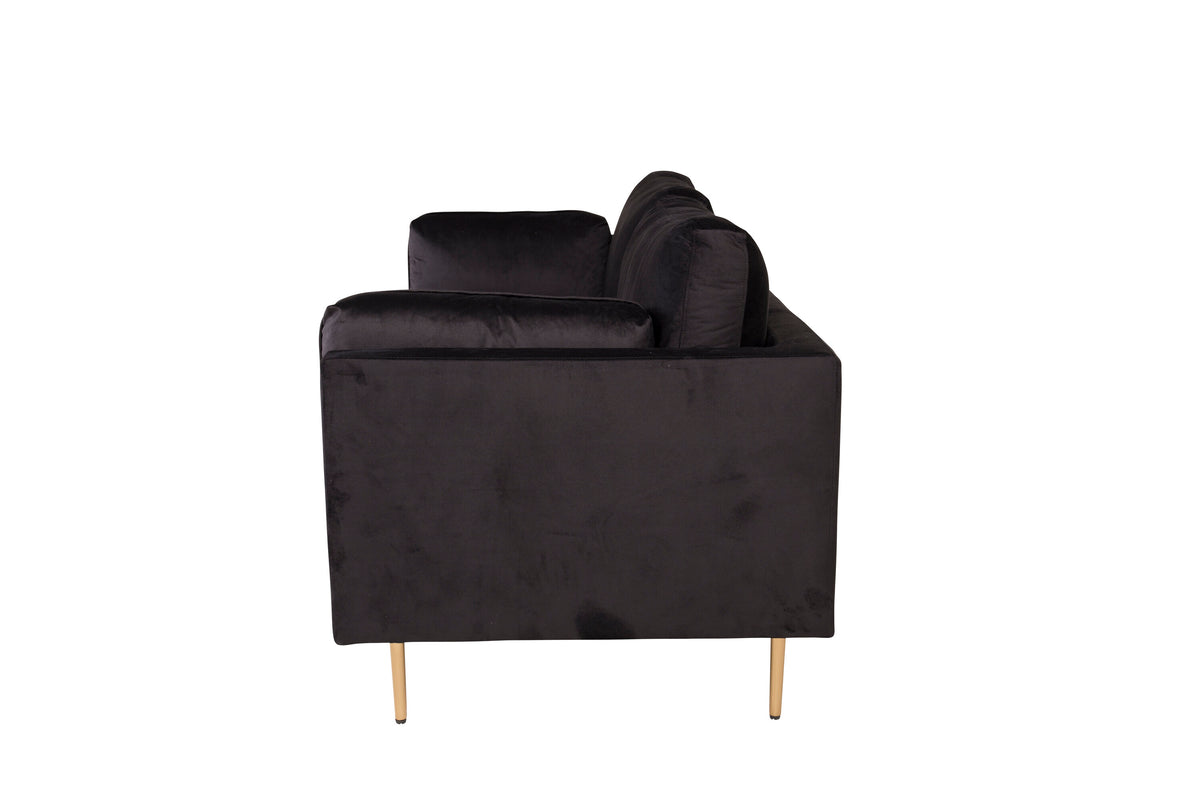Boom 3-personers sofa - sort, guld - billede 8