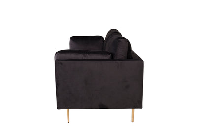 Boom 3-personers sofa - sort, guld - billede 8