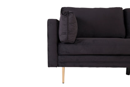 Boom 3-personers sofa - sort, guld - billede 9