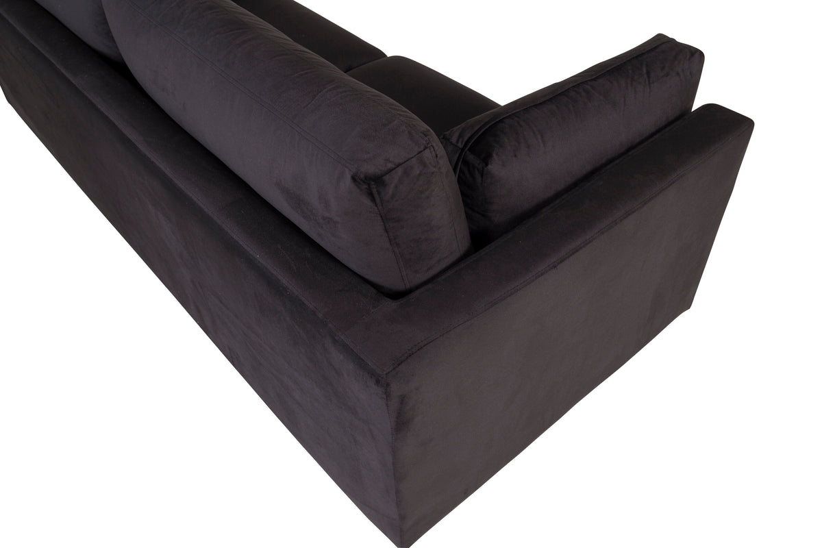Boom 3-personers sofa - sort, guld - billede 13