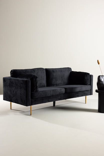 Boom 3-personers sofa - sort, guld - billede 23