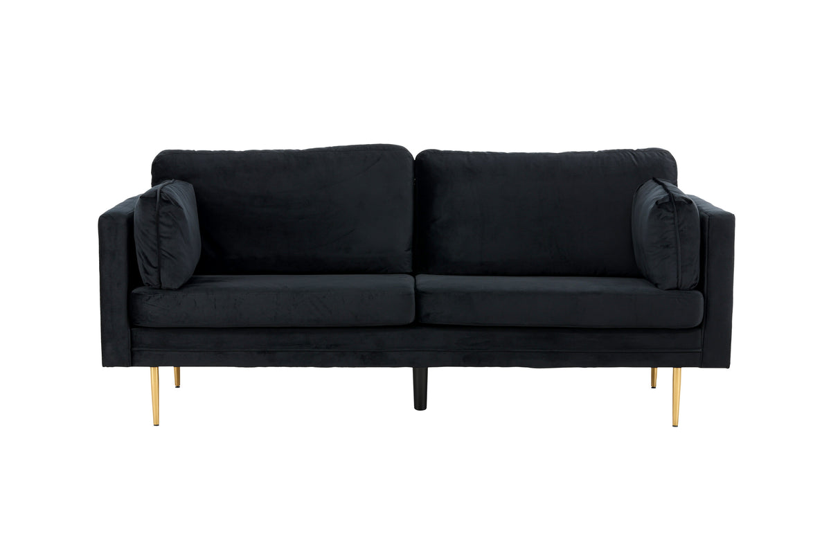 Boom 3-personers sofa - sort, guld - billede 2