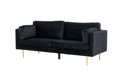 Boom 3-personers sofa - sort, guld - billede 3