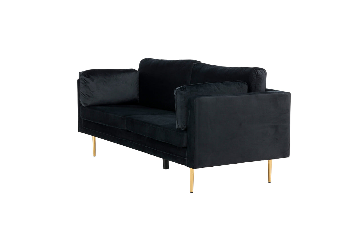 Boom 3-personers sofa - sort, guld - billede 6