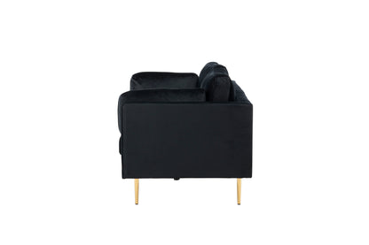 Boom 3-personers sofa - sort, guld - billede 7