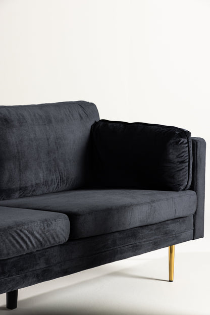 Boom 3-personers sofa - sort, guld - billede 25