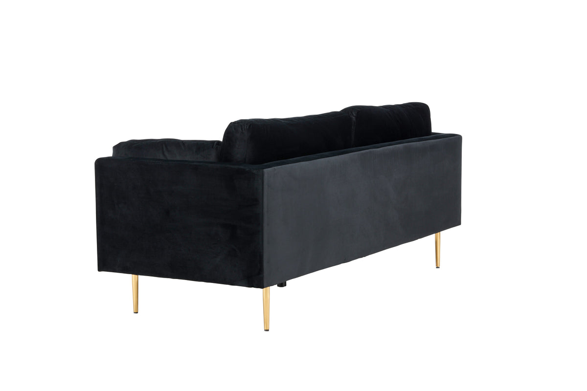 Boom 3-personers sofa - sort, guld - billede 10