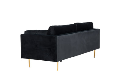 Boom 3-personers sofa - sort, guld - billede 10