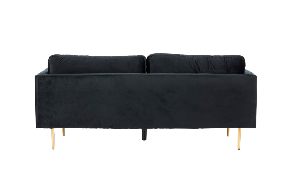 Boom 3-personers sofa - sort, guld - billede 14