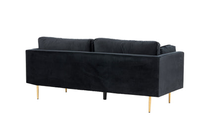 Boom 3-personers sofa - sort, guld - billede 15