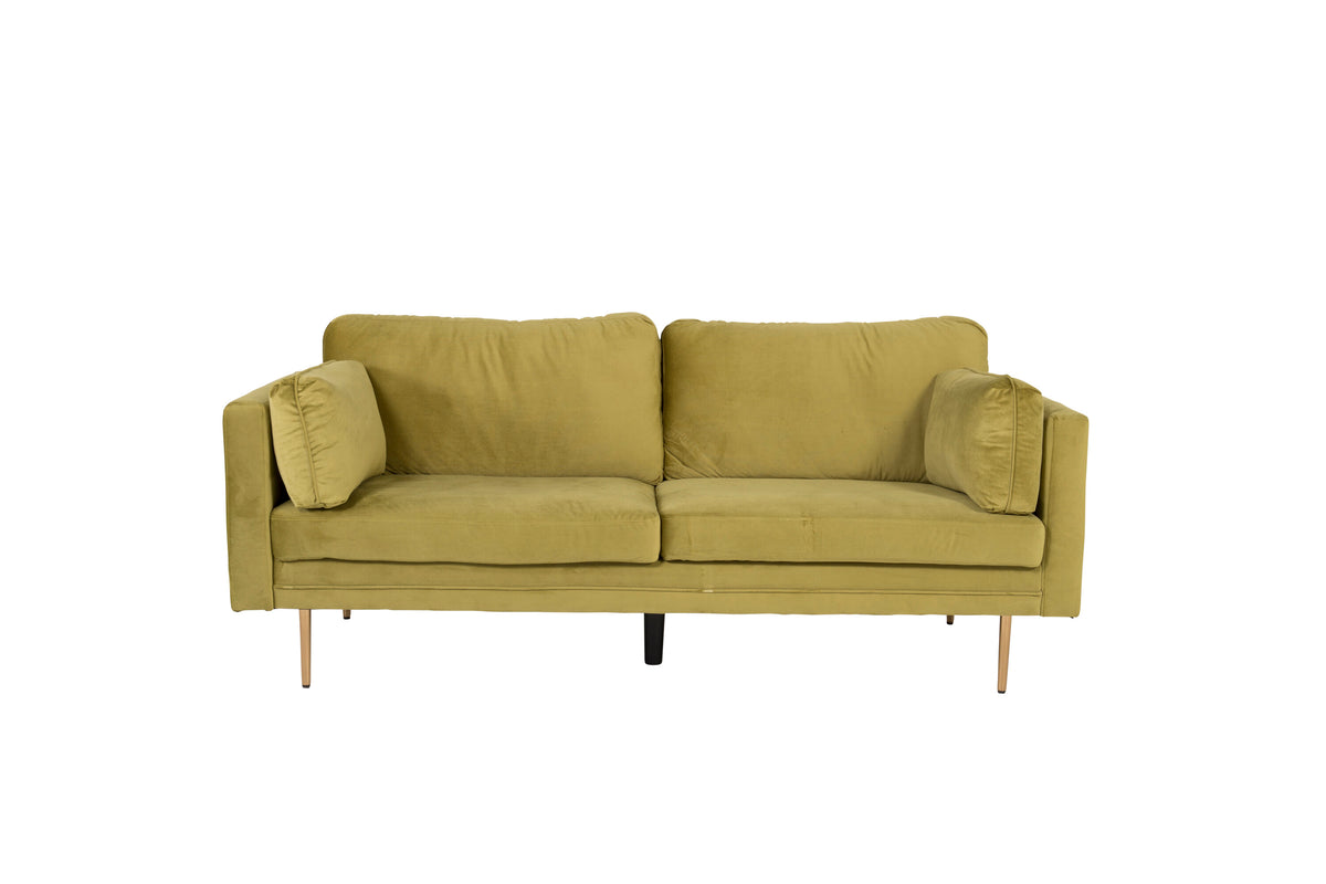 Boom 3-personers sofa - guld, grøn - billede 2