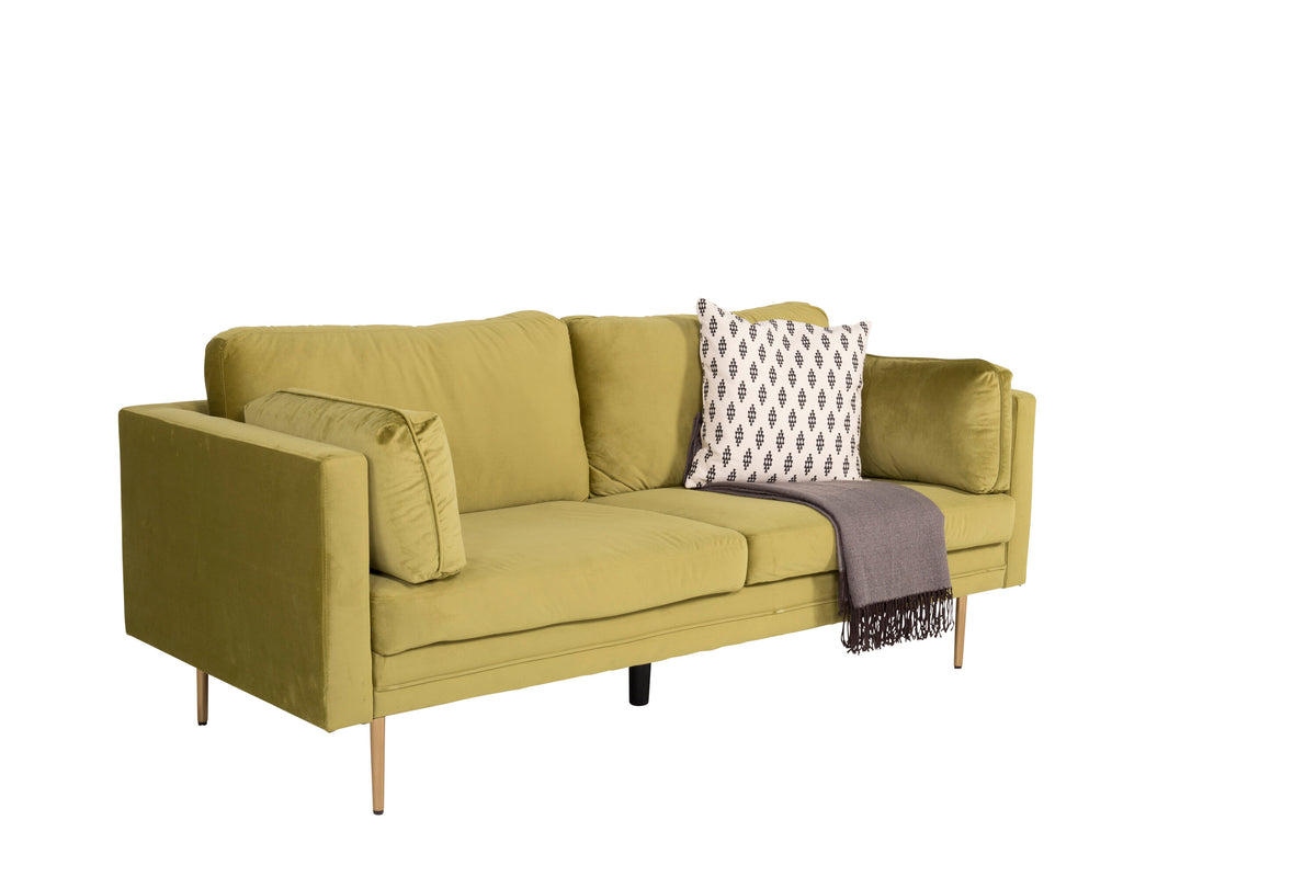 Boom 3-personers sofa - guld, grøn - billede 9