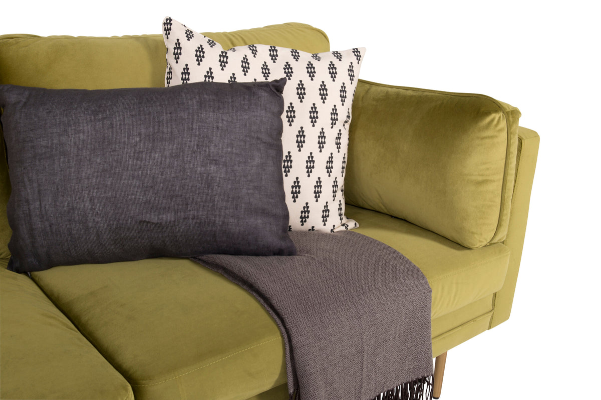 Boom 3-personers sofa - guld, grøn - billede 18