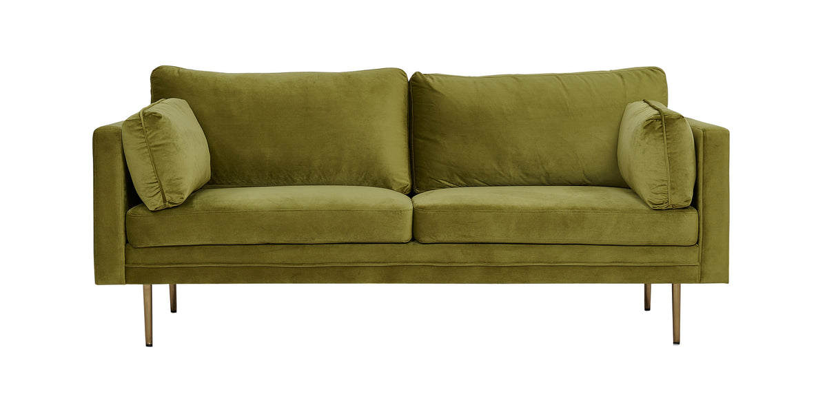 Boom 3-personers sofa - guld, grøn - billede 1